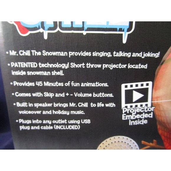 Mr Chill The Talking Singing Animated Snowman Christmas Decoration Unused IOB - Picture 7 of 14
